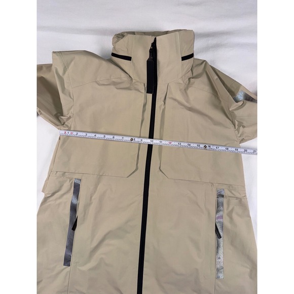 Adidas MYSHELTER RAIN.RDY Jacket Beige Tan Waterproof Hooded Coat XS Women's - Picture 14 of 16